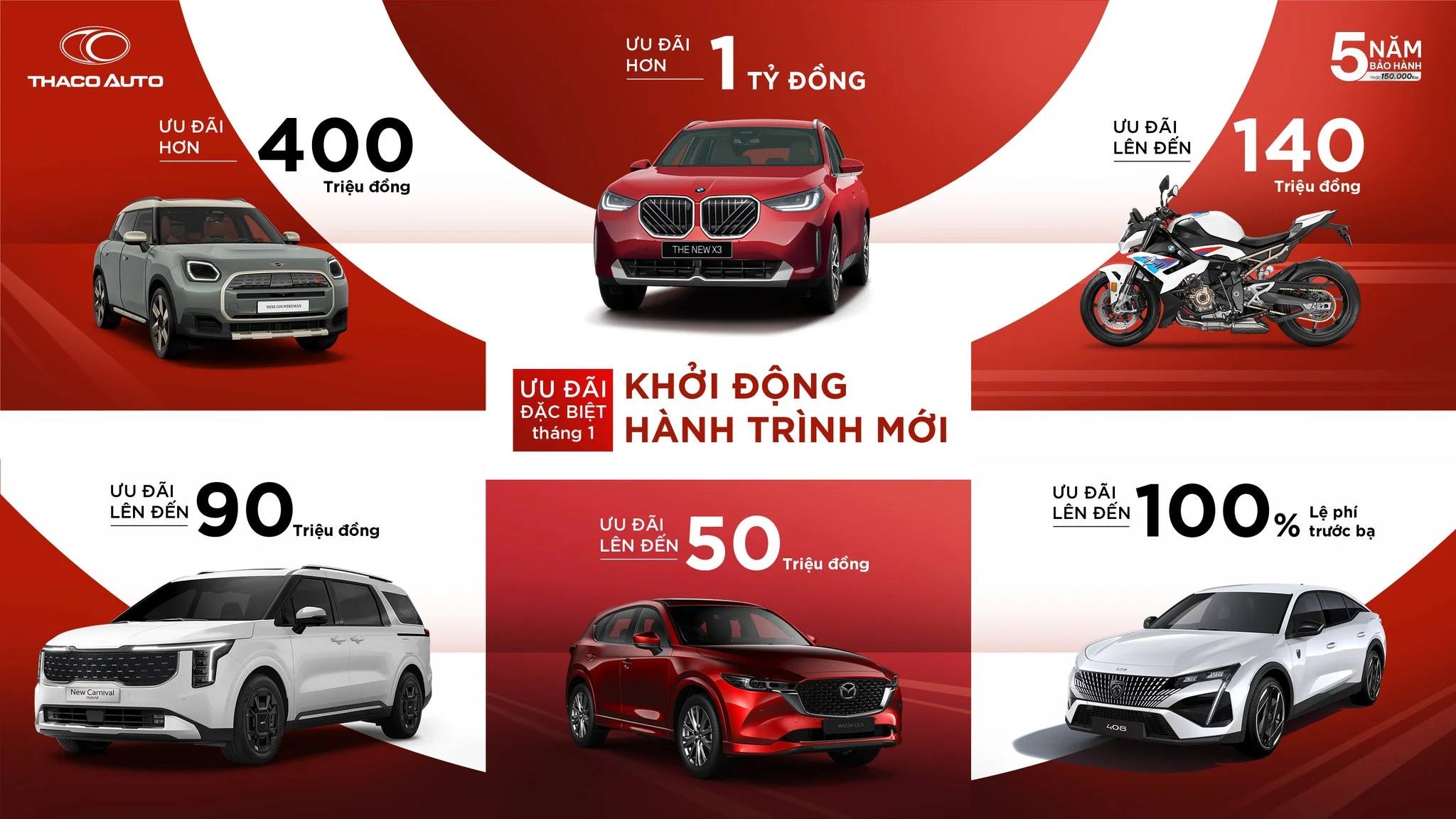 THACO AUTO ưu đãi đặc biệt - khởi động hành trình mới