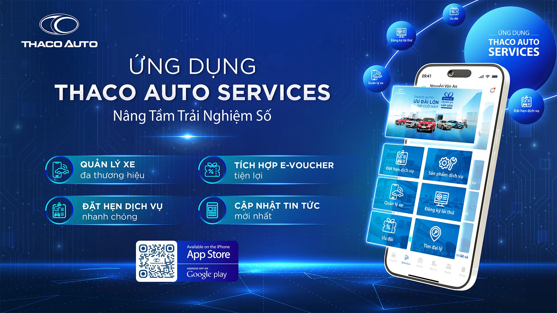 THACO AUTO Services - Ứng dụng số chăm sóc xe đa thương hiệu, nâng tầm trải nghiệm khách hàng