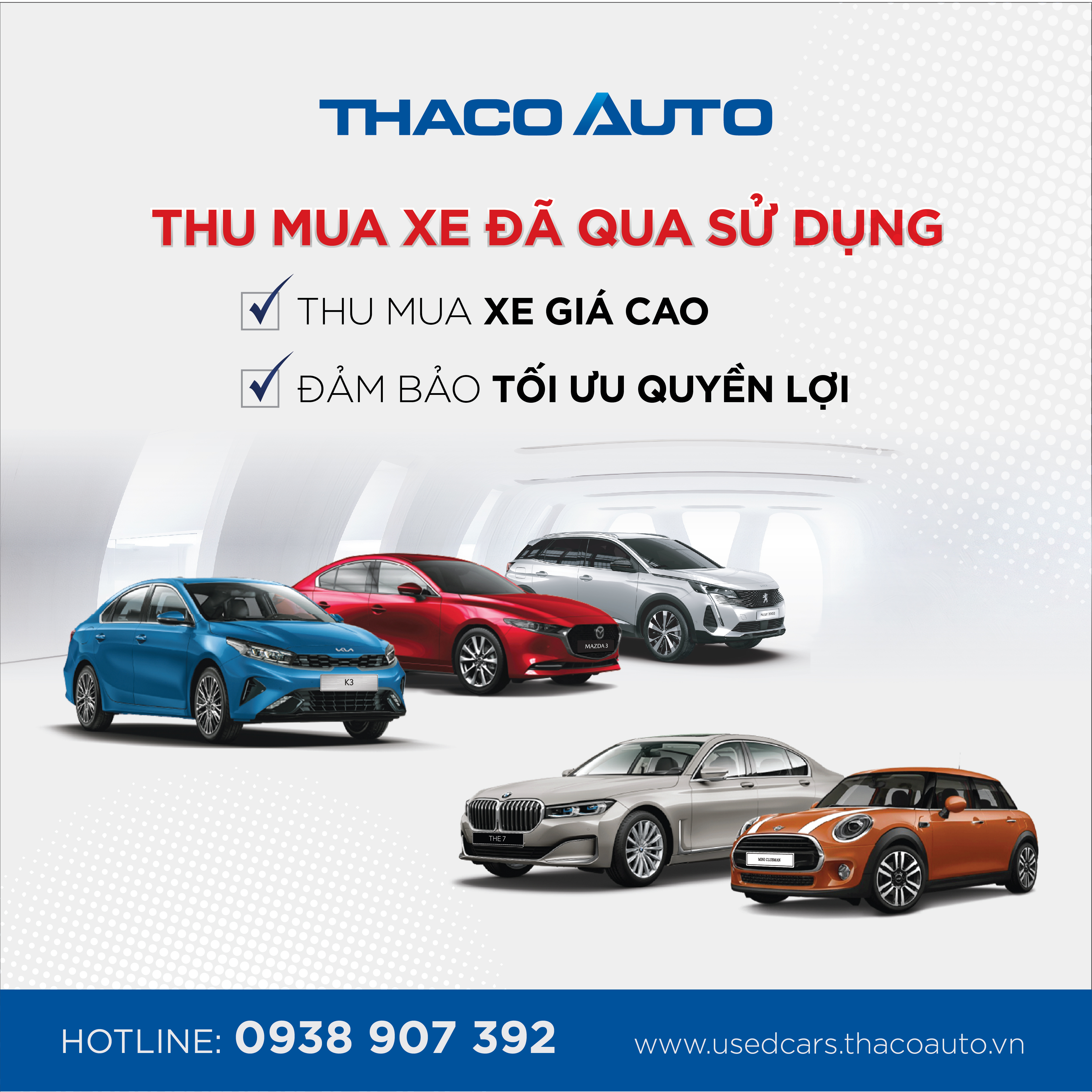 THACO AUTO QUẢNG NINH THU MUA XE ĐÃ QUA SỬ DỤNG - GIÁ CAO, TỐI ƯU QUYỀN LỢI CHO KHÁCH HÀNG.